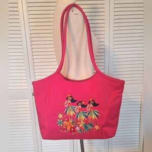 Rare Vintage Authentic kulanui Of Hawaii Embroidery Shoulder Bag Purse